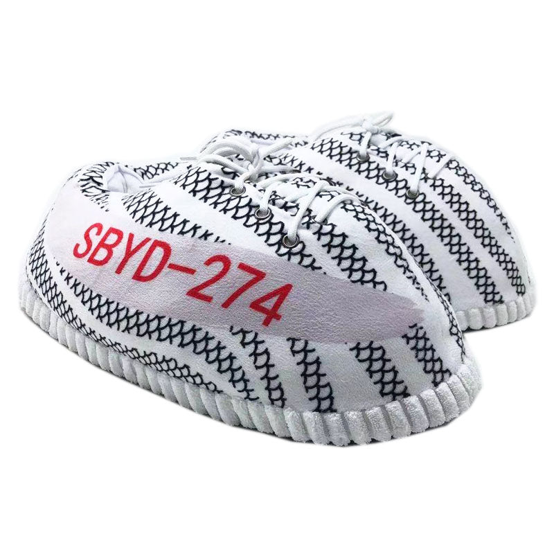 Ender's Hausschuhe im "Yeezy Boost 350" Zebra Look